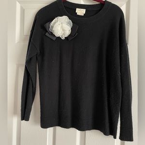 Kate spade cotton sweater with pin embellishment